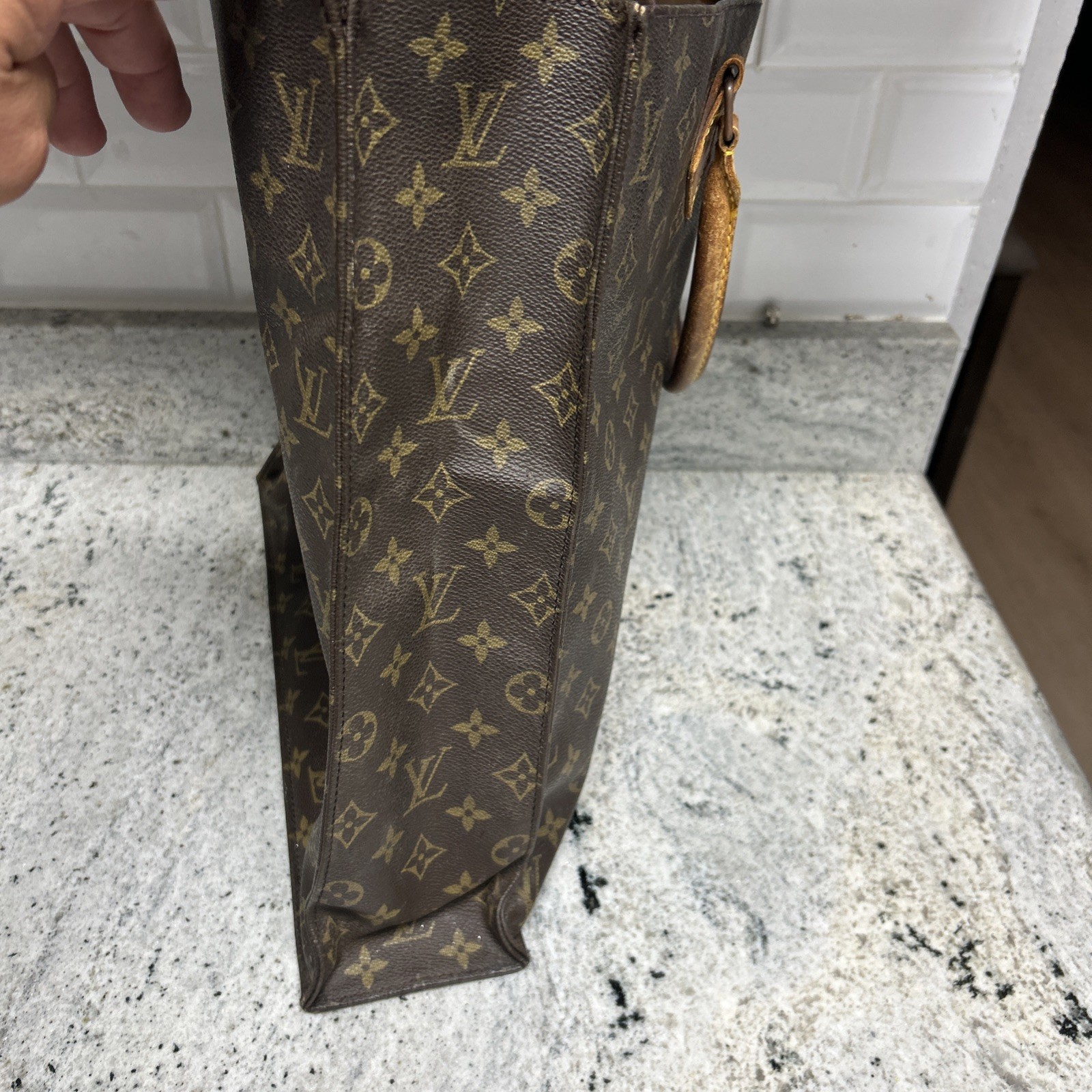 Vintage Louis Vuitton Brown Monogram Canvas Sac Plat – 1 OWNER 🔥🔥