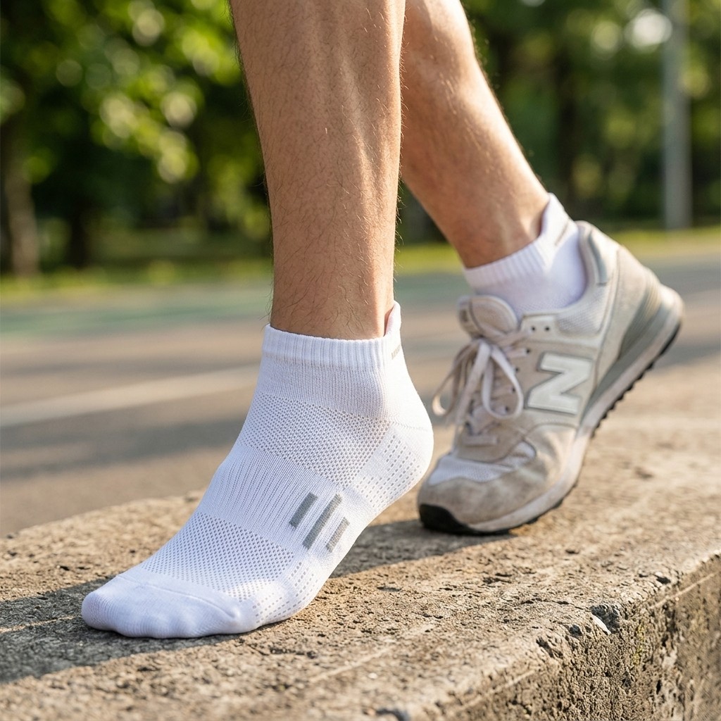 5Pairs Anti-Odor No Show Socks Breathable Low Cut for Running Sports Gym