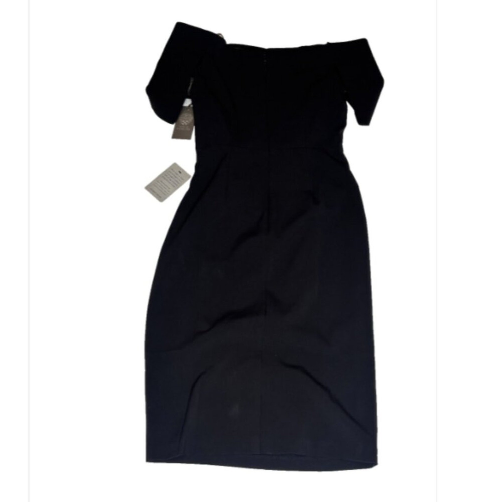 Vince Camuto Off the Shoulder Cocktail Mini Dress Women’s Size 6 NWT Black