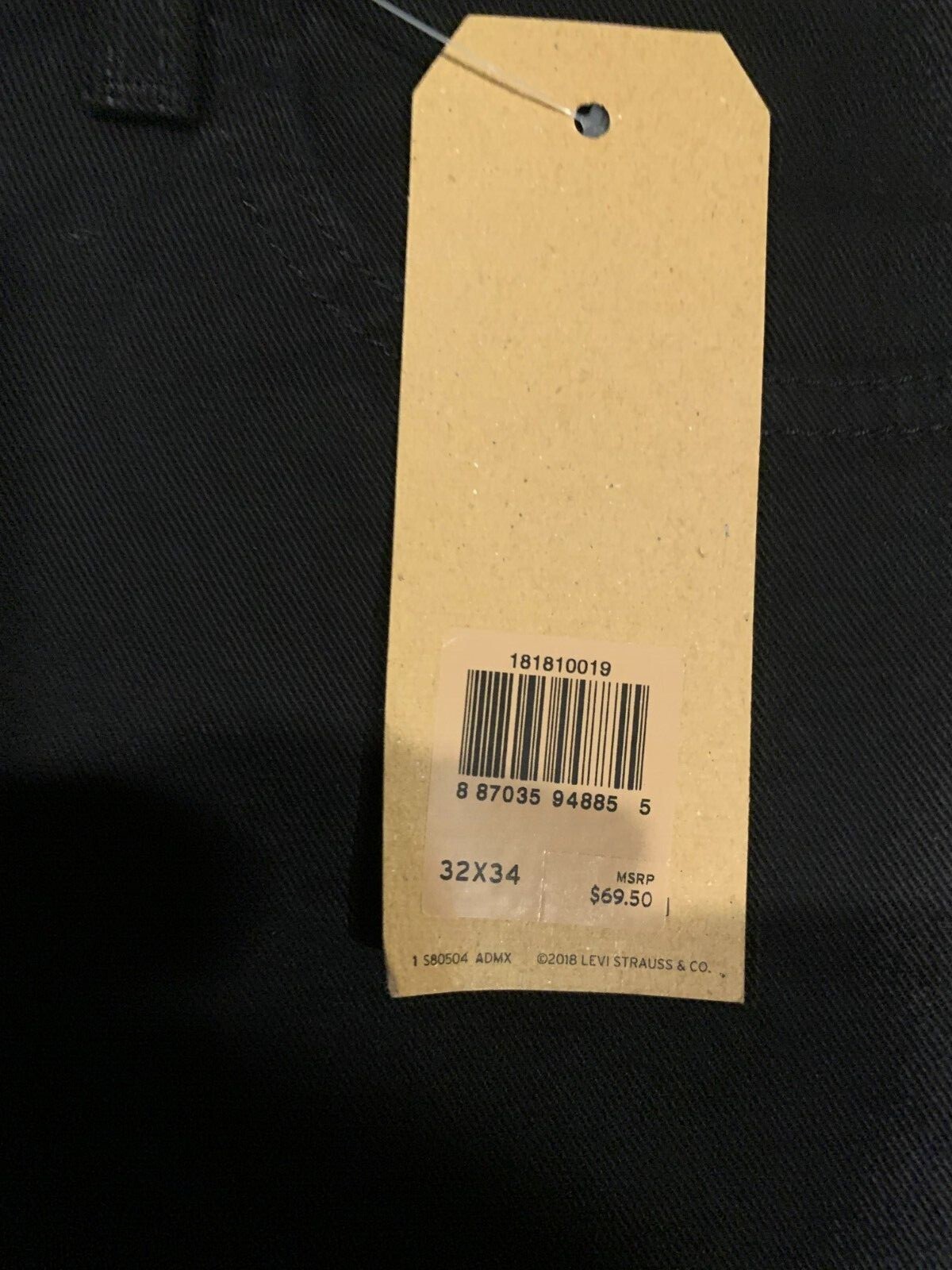 Levi’s 541 Athletic Taper Jeans Black WStretch Men’s Sizes NWT RT$69.50 0019