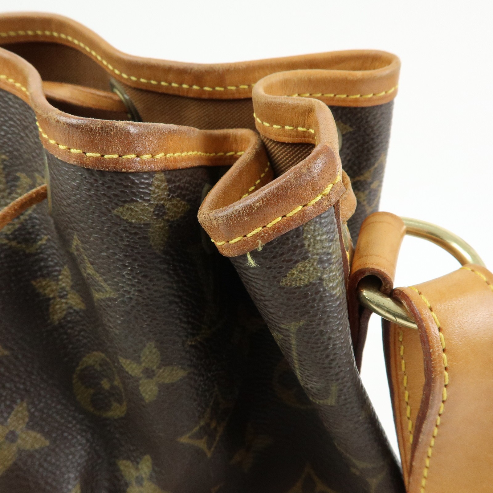 Louis Vuitton Monogram Petit Noe Shoulder Bag Brown M42226 Authentic Used F/S