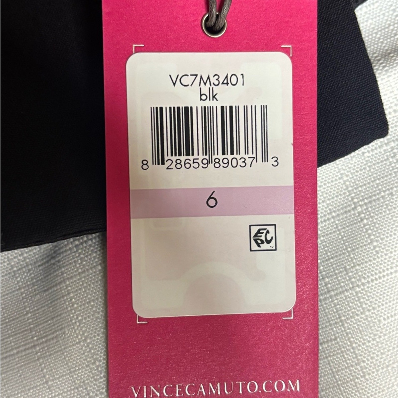 Vince Camuto Off the Shoulder Cocktail Mini Dress Women’s Size 6 NWT Black