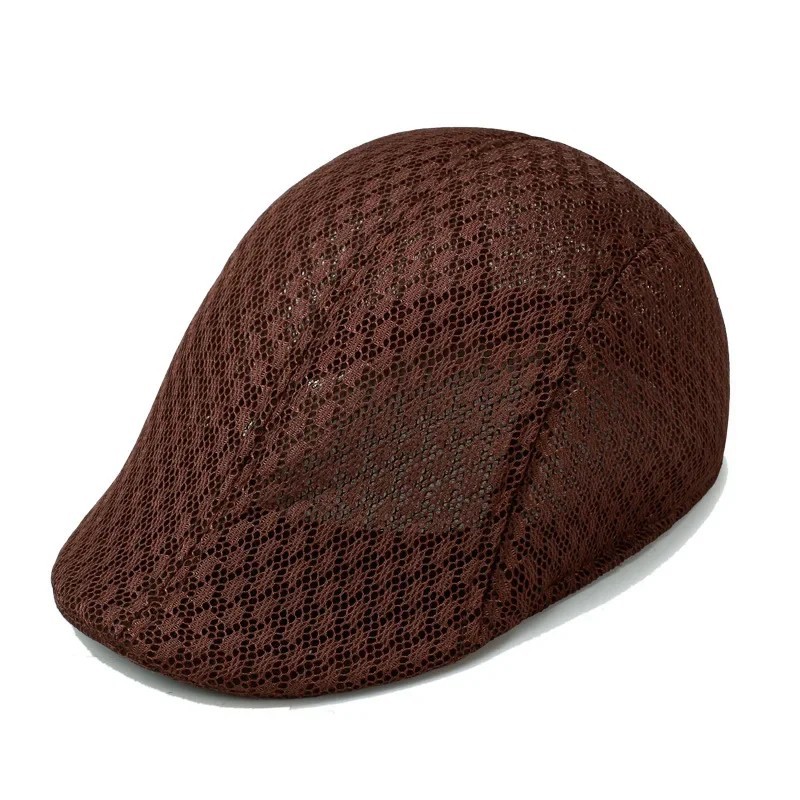 Duck Mesh Summer Gatsby Cap Mens Ivy Hat Golf Driving Sun Flat Cabbie Newsboy