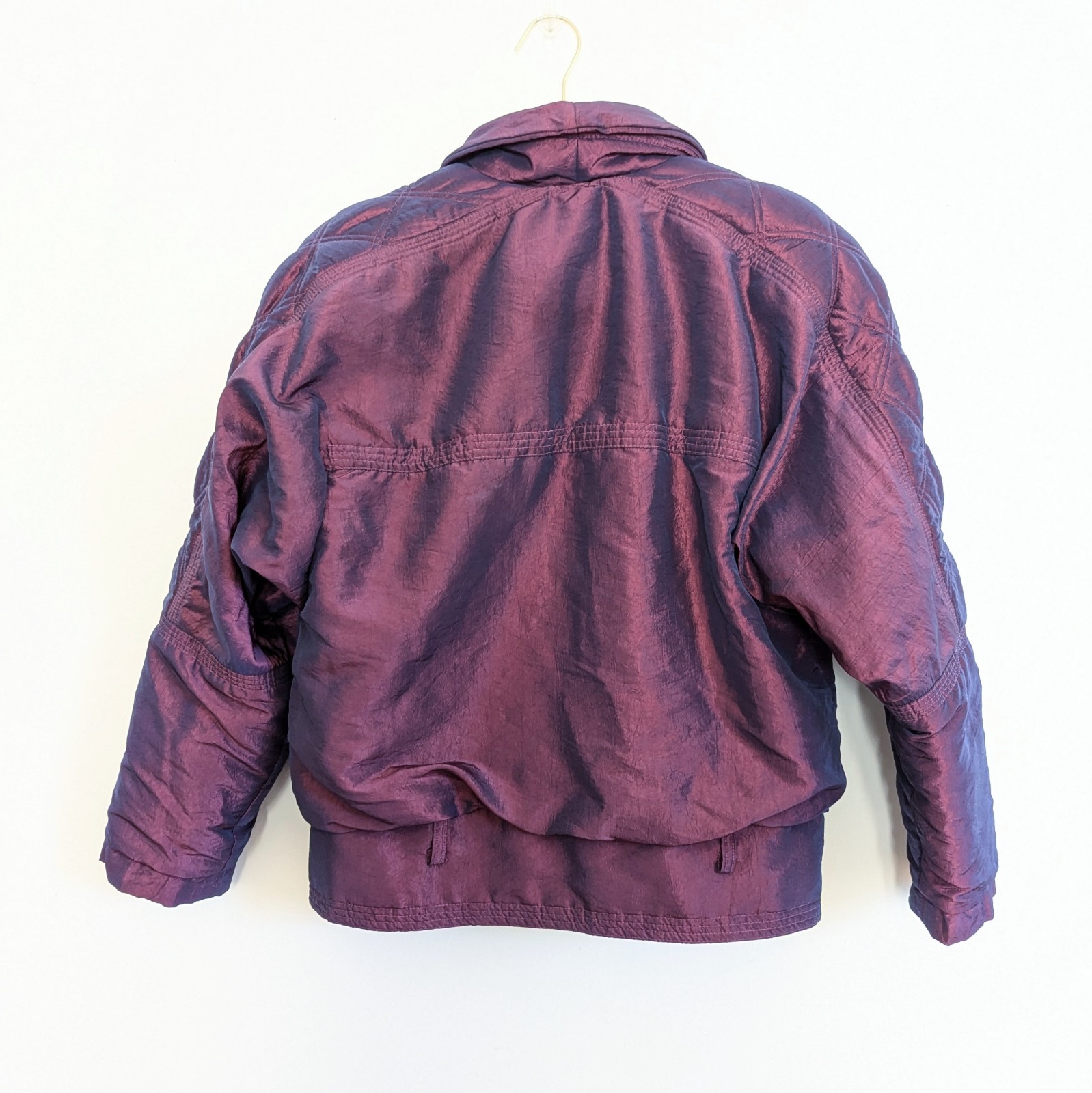 XCT Jacket Vintage Sz M-L Purple Pink Iridescent Motorcycle Y2K 80s 90s