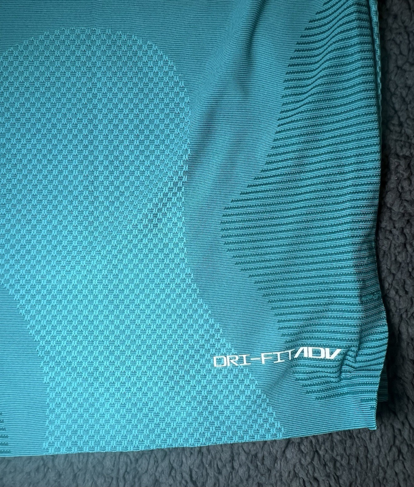 Nike Dri-Fit ADV Tour Camo Golf Polo Teal DR5312-381 Mens 2XL XXL