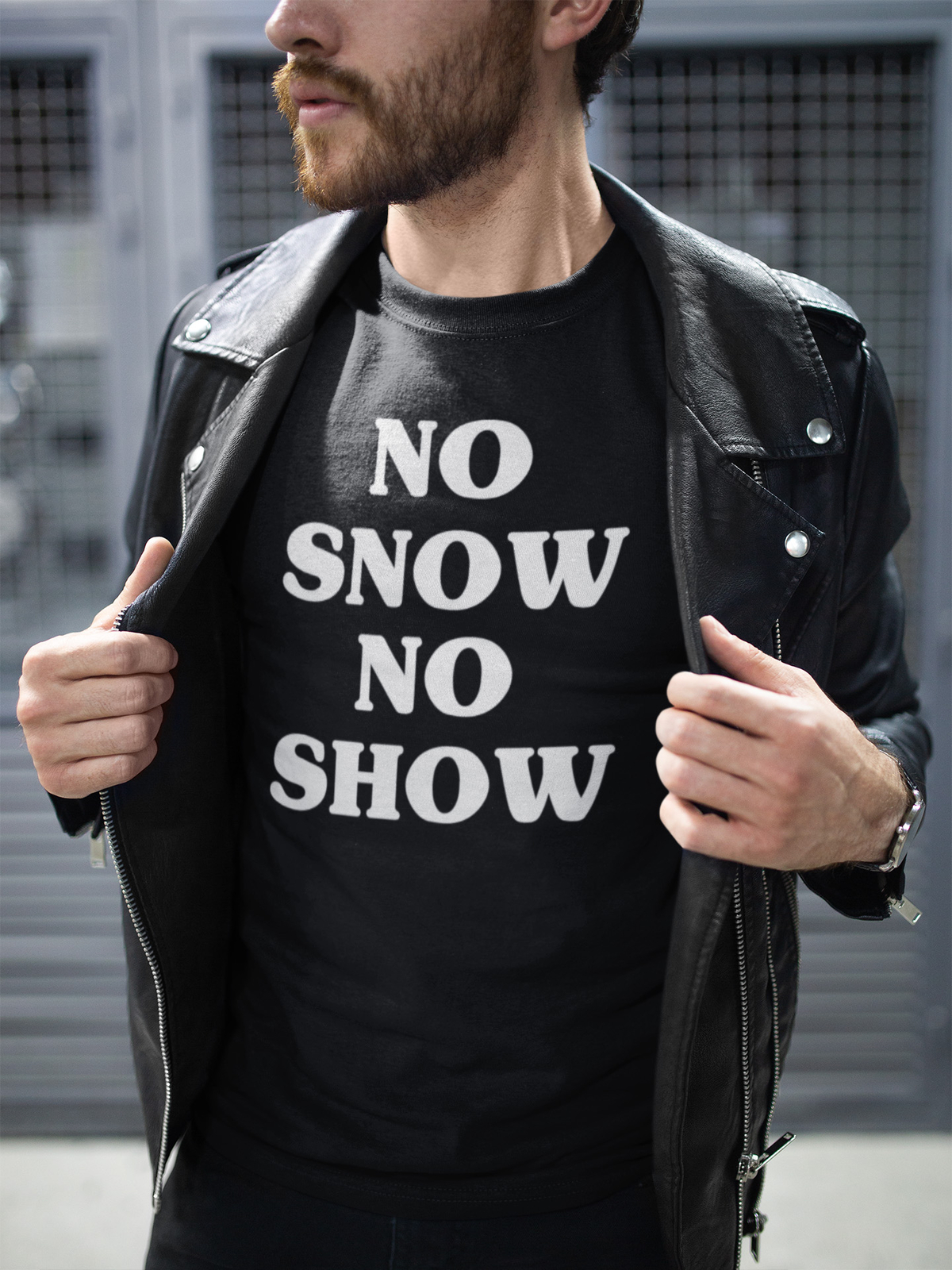 Mens No Snow No Show Quality T-Shirt Music As Worn By Eric Clapton Rock Guitar
