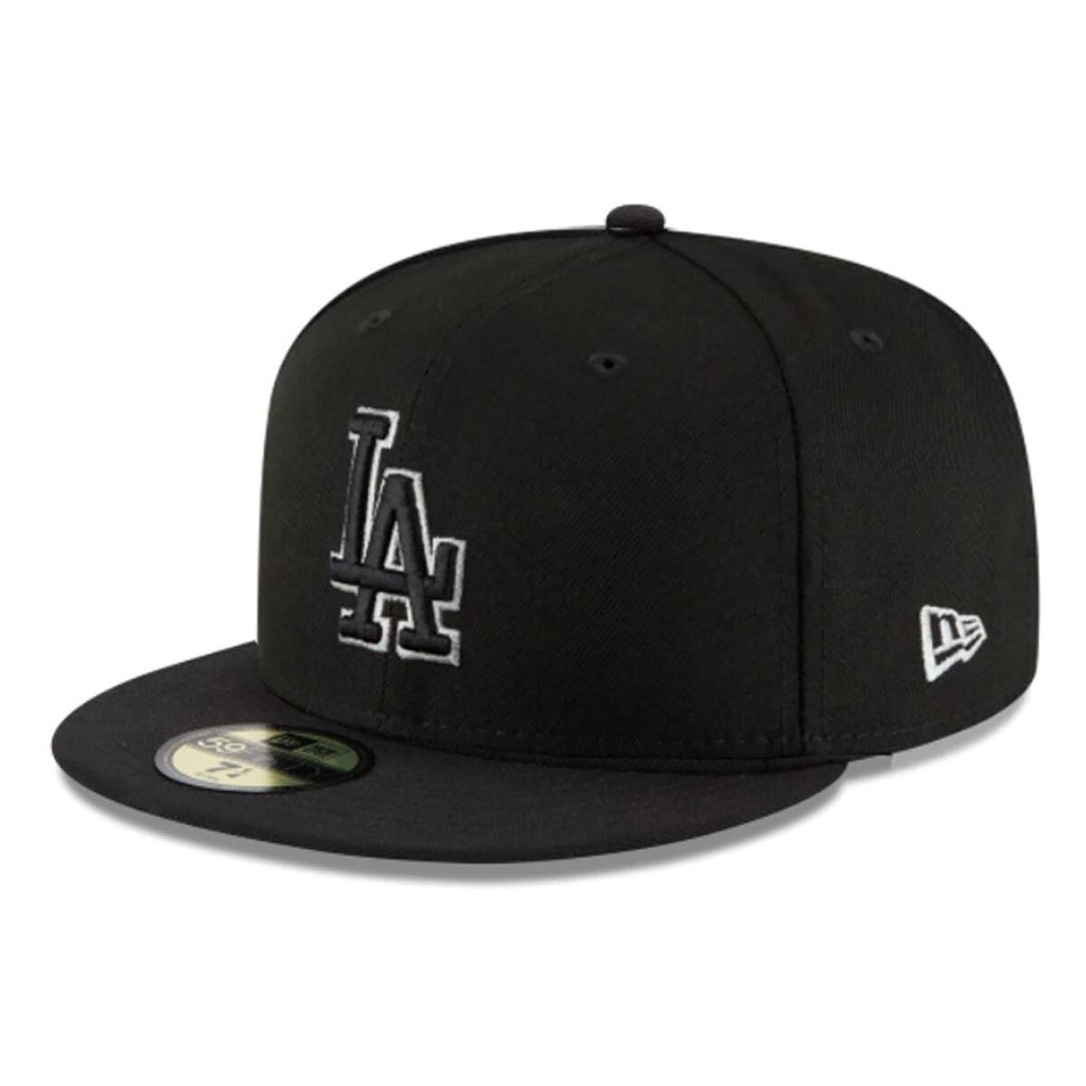 Brand New 59FIFTY Baseball Cap – MLB LA Dodgers Black on Black Fitted Hat