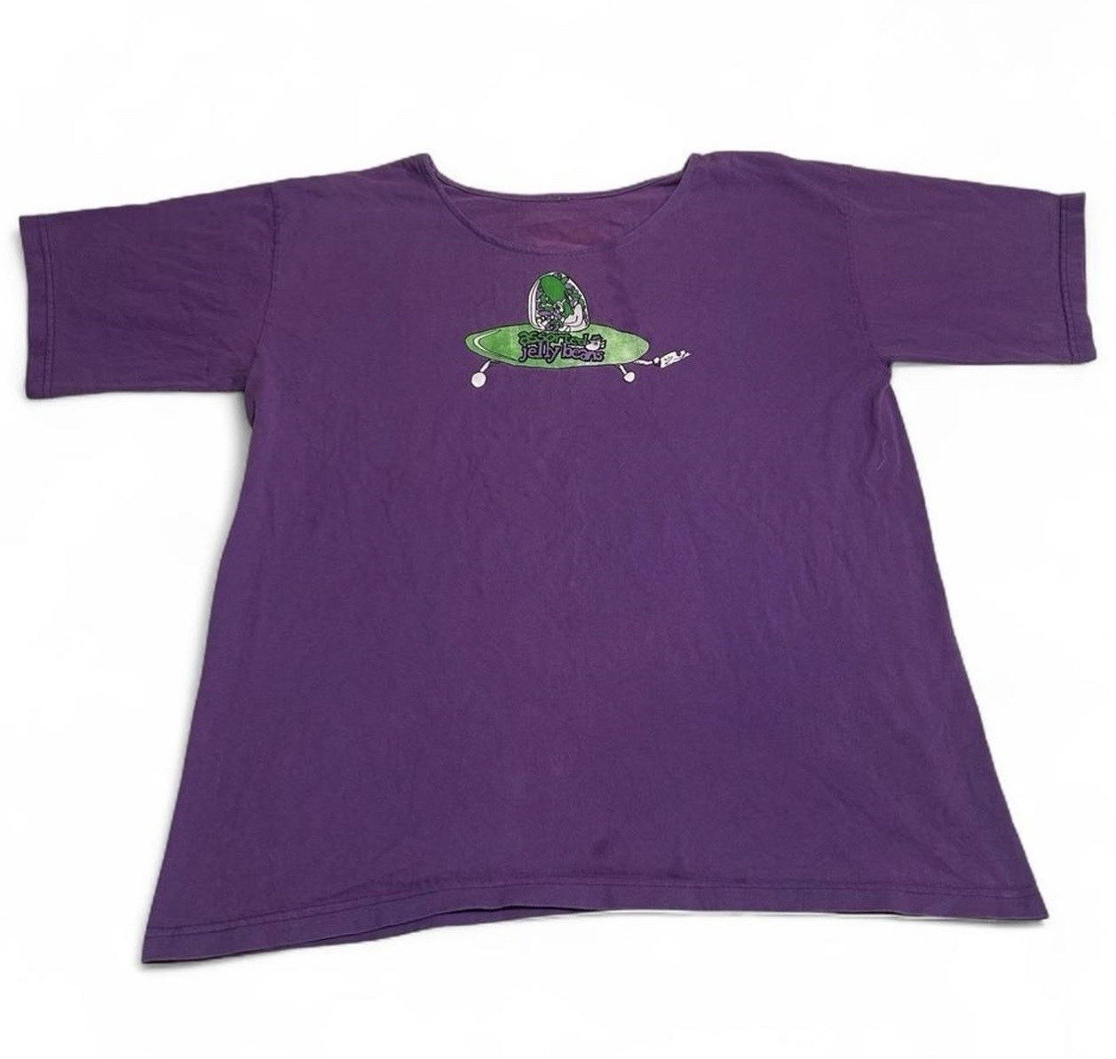 90s Vintage Assorted Jelly Beans Men’s Purple Graphic T-Shirt XL