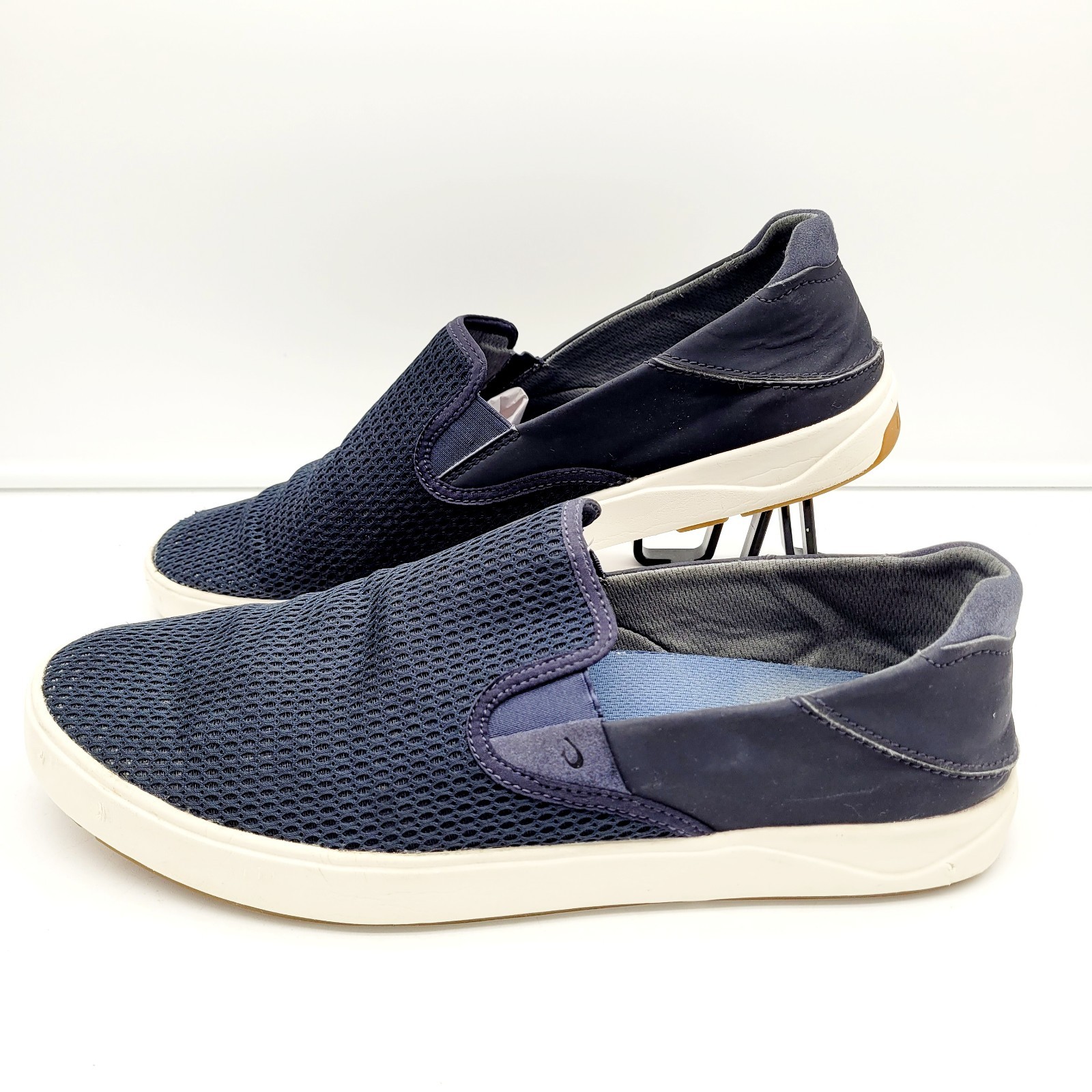 OluKai Lae’ahi Shoes Mens Size 14 Blue Mesh Slip On Casual Comfort Sneakers