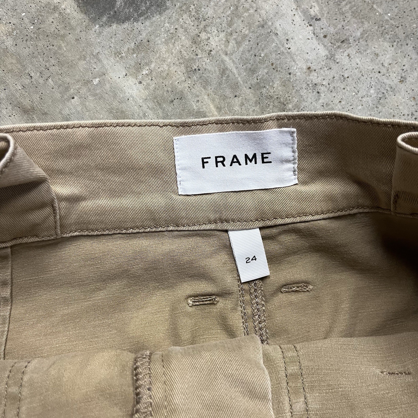 FRAME Paperbag Multi-Tone Skirt Womens Size 24 In Cargo Pockets Canvas SOLD OUT