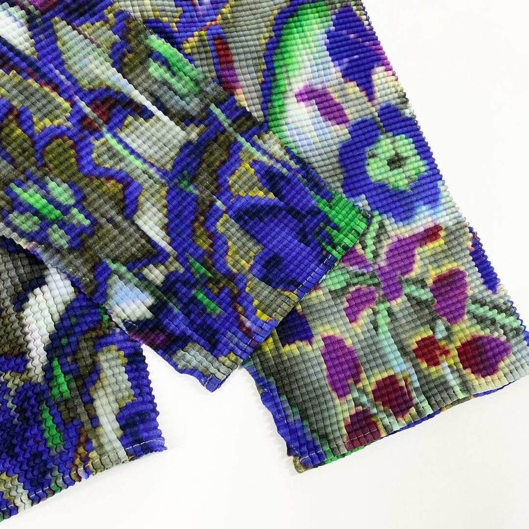 Id6 ISSEY MIYAKE me Multicolor Pleated Top Please TA1 Used AYAN-0