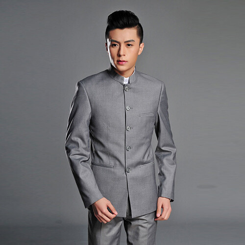 Mens Single Breasted Mao Suit Oriental Chinese Tunic Jackets Pants Blazers Sets