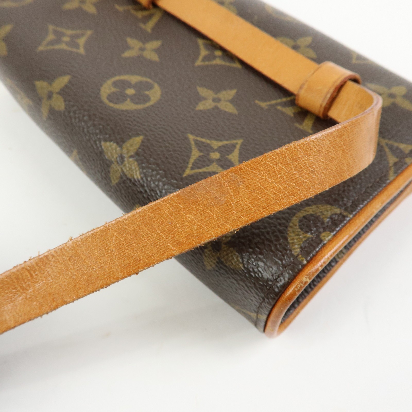Louis Vuitton Monogram Pochette Florentine XS Waist Bag Belt M51855 Used F/S