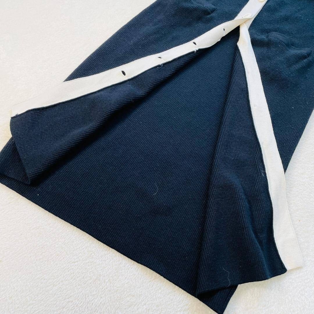 Ralph Lauren Long Cashmere Blend Cardigan Black M Logo Japan