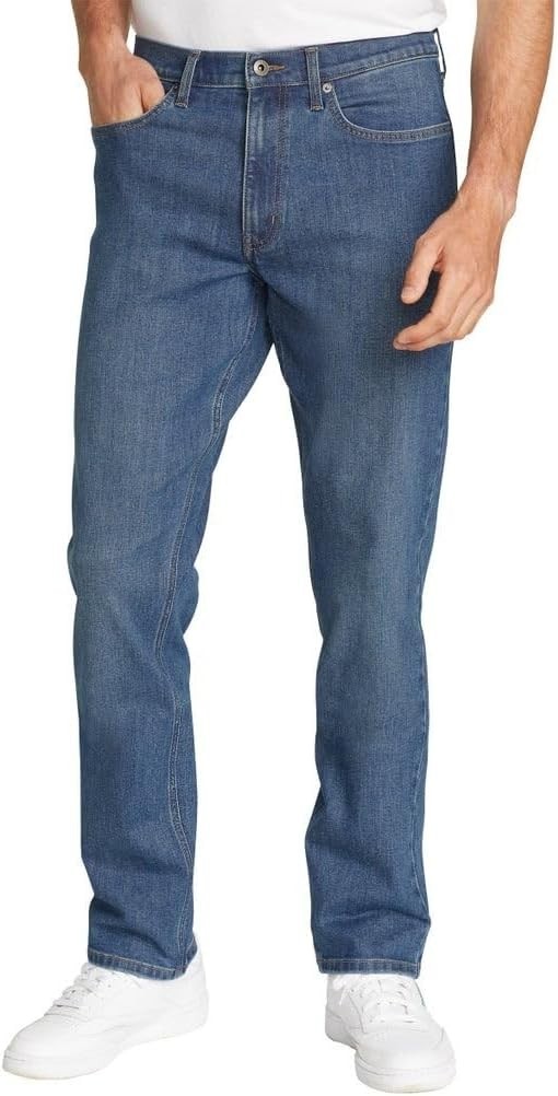 Eddie Bauer Men’s Straight Fit Stretch Jeans, Blue, Size 30X29