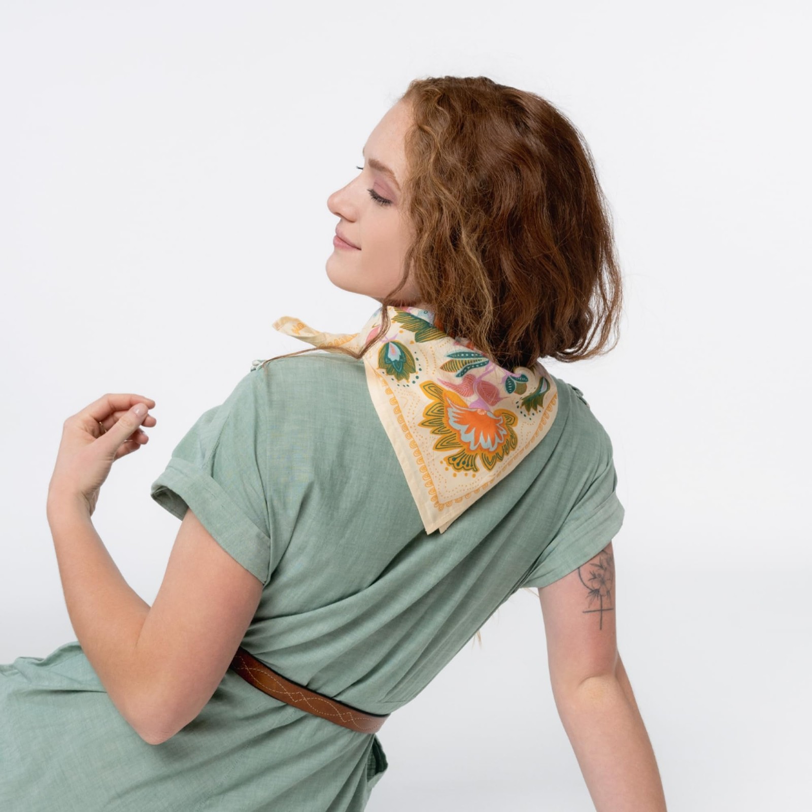 Ingrid Bandana 22”x22 Premium Cotton Bandana for Women & Men – Wearable Multi…
