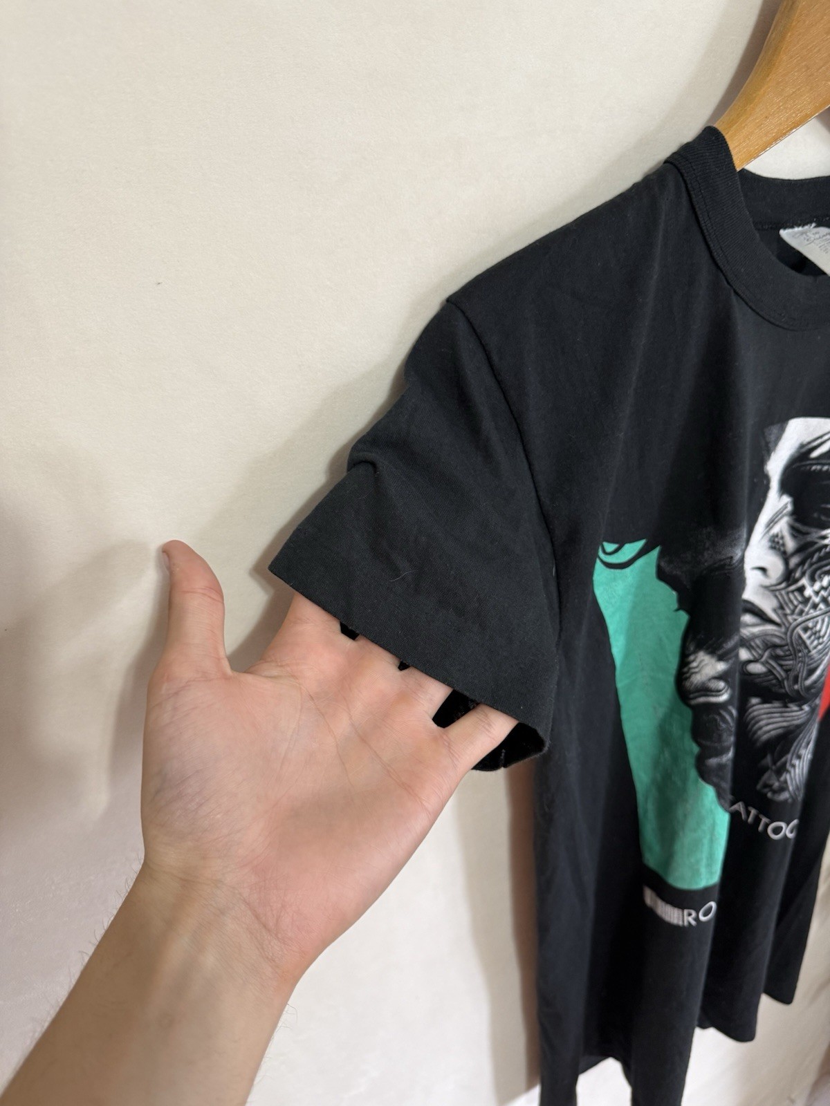 Vintage Rolling Stones Shirt Mens Size M Black Tattoo You 1989 Tour Thin USA 80s