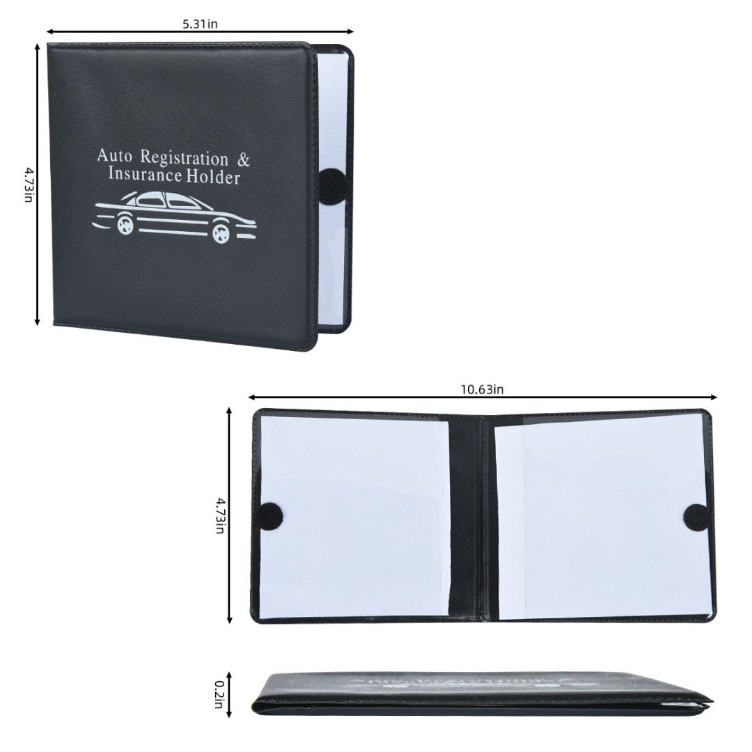 Auto Registration and Insurance Card Holder 2 Packs Car Document ID Holder Gl…