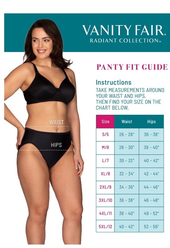 VANITY FAIR Women 3-Pair Undershapers Hi Cut Underwear Panties Size small 5