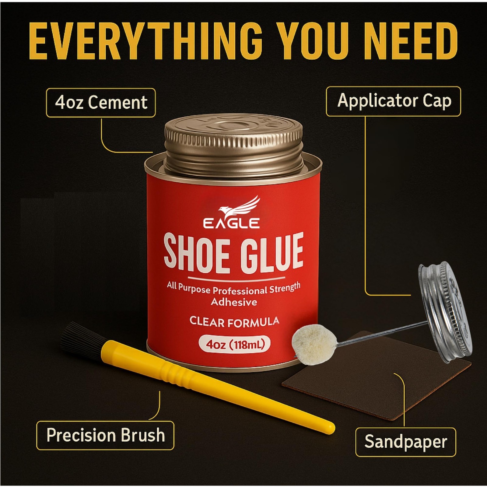 Heavy Duty Shoe Sole Glue – Waterproof Adhesive for Sneakers, Boots & Rubber Sol