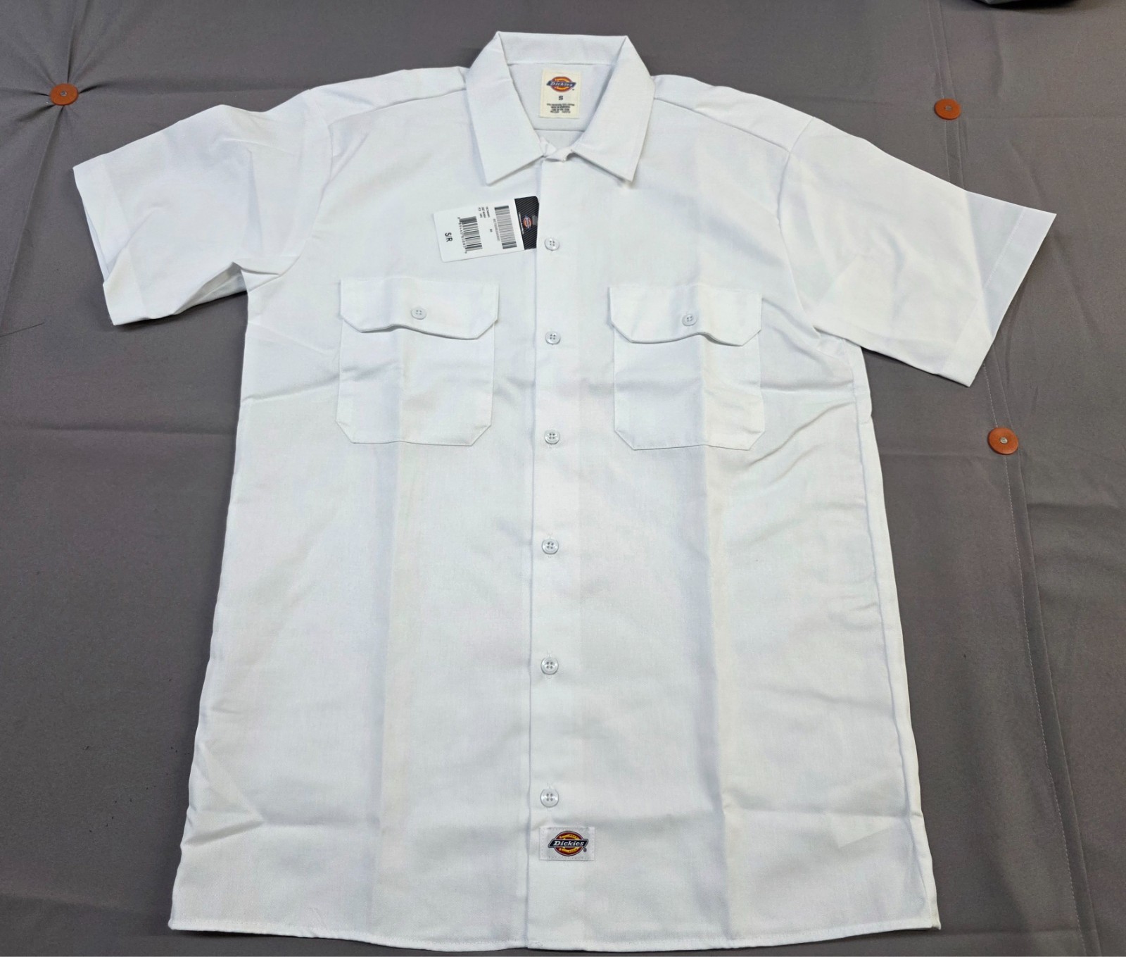 Dickies Men’s Short Sleeve Durable Twill Button Down Work Shirt
