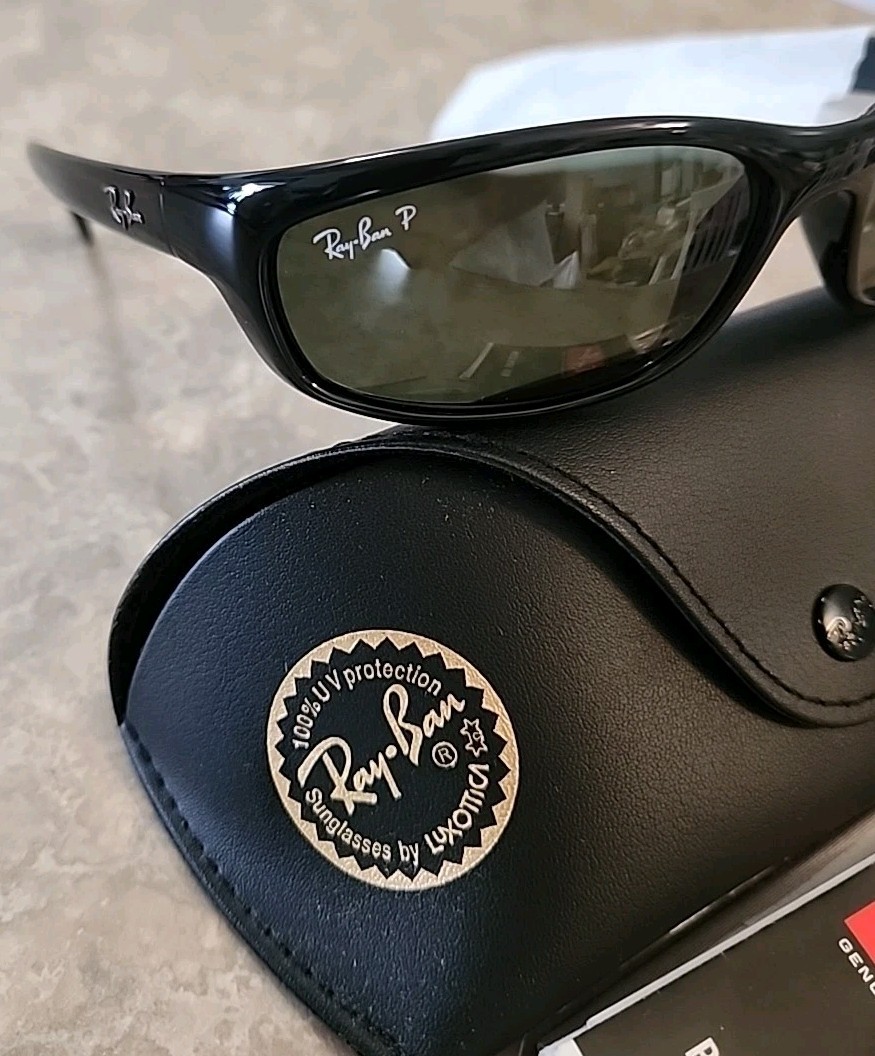 Ray-Ban Polarized Small Predator Active Lifestyle Sunglasses RB4115 601/9A Wrap