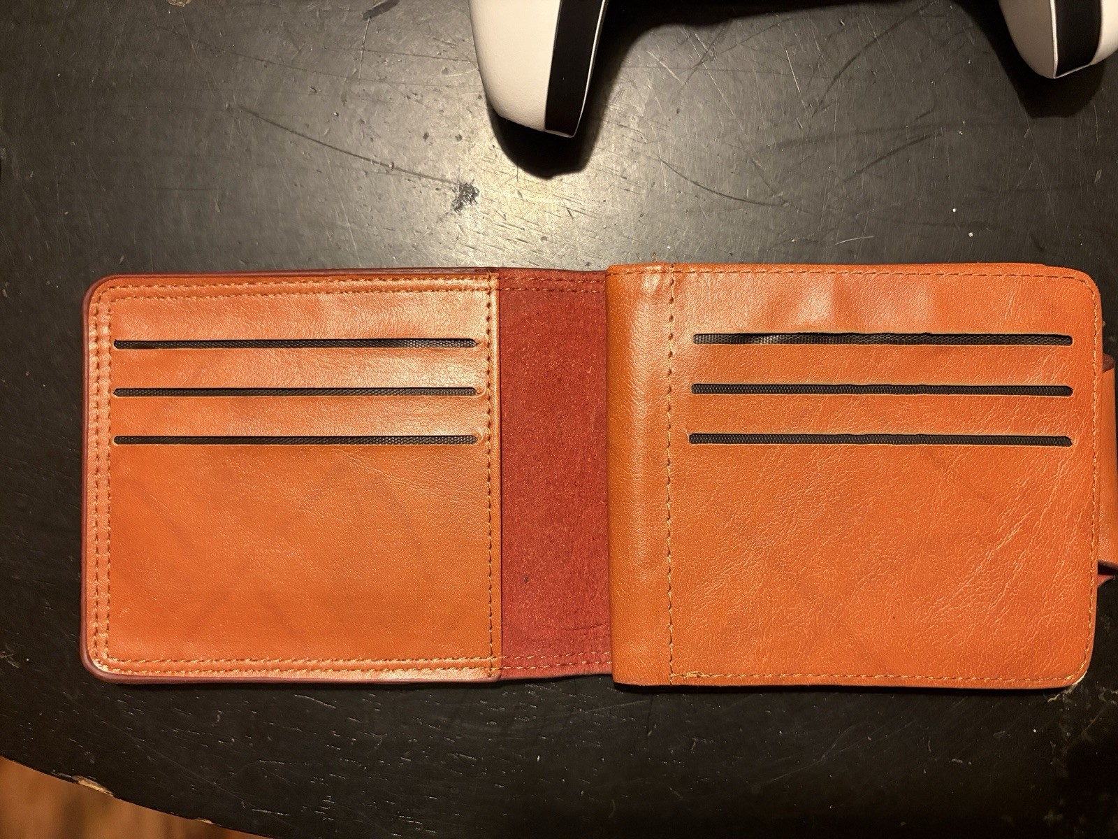 Vintage $100 Bill Benjamin Franklin Novelty Bifold Wallet PU Leather Money Print