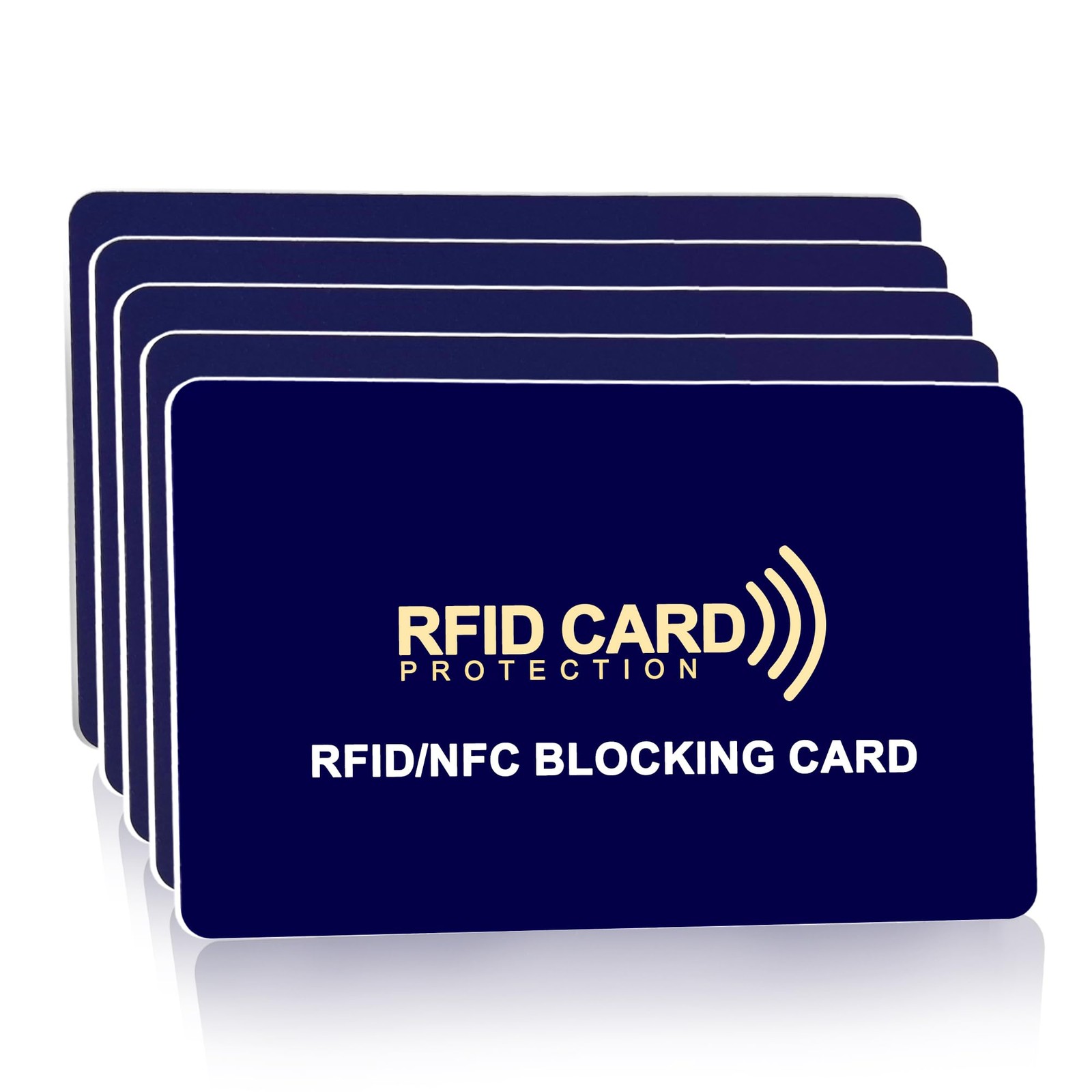 5-Pack RFID Blocking Cards | Contactless NFC/RFID Credit Card Passport Prote…