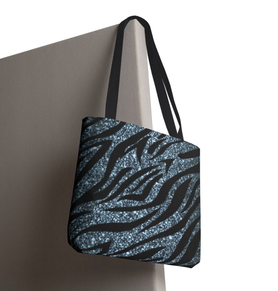 Tote Bag AOP Dark Animal Stripe