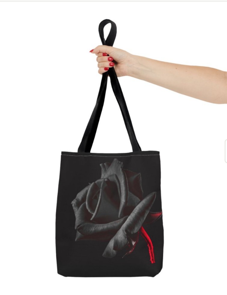 Tote Bag AOP Dark Rose