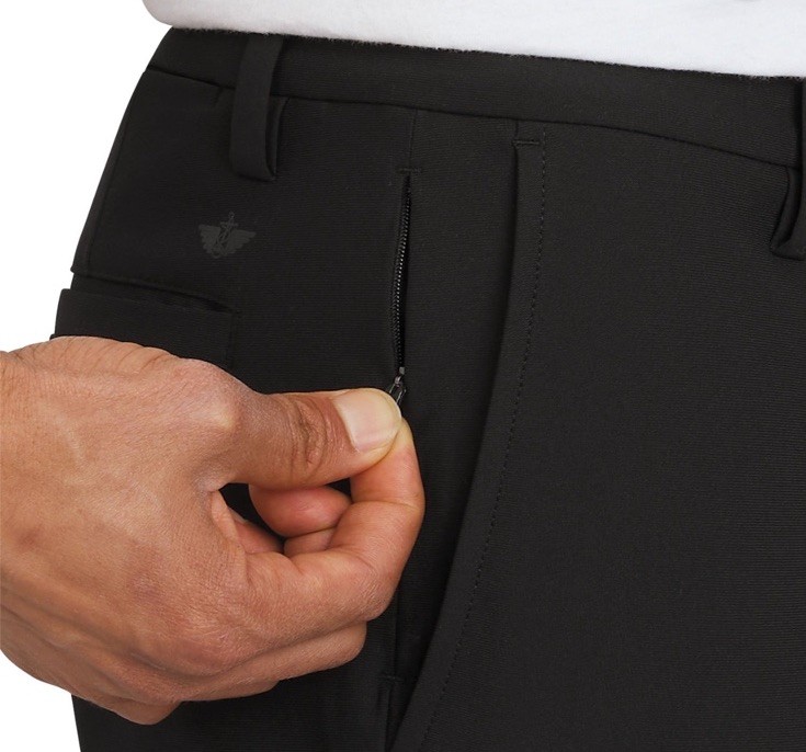 Dockers Slim Fit Tech Chino Pants Size 32X32 Black Performance Stretch- NWT