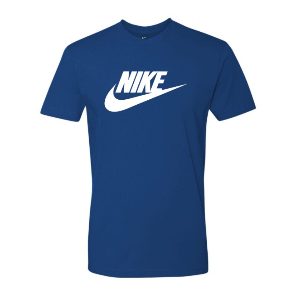 Nike Men’s T-Shirt Athletic Logo Swoosh Printed Active Short Sleeve Tee