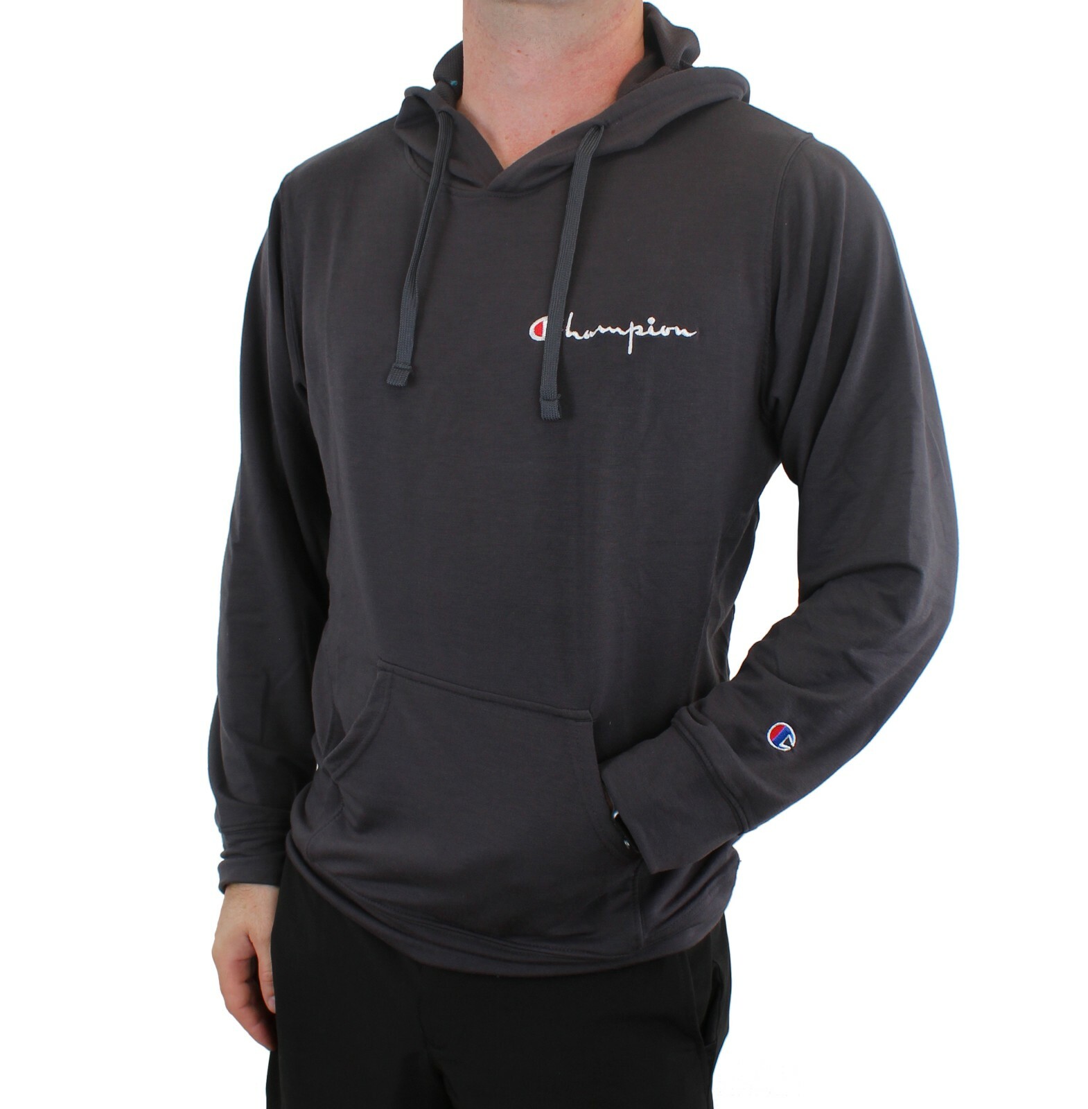 Champion Men’s Lightweight Hoodie Stretch Pullover Logo Shirt Athletic Gym Wear