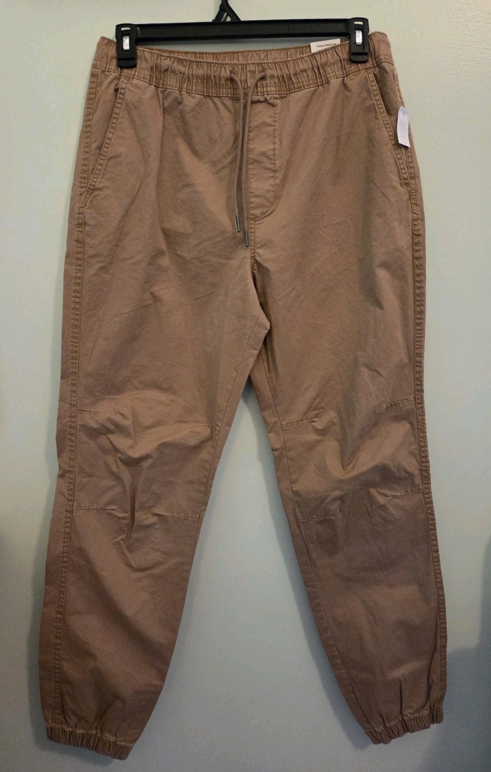 No Boundaries Men’s MEDIUM 32-34 Twill Jogger Pants URBAN KHAKI Straight #10726