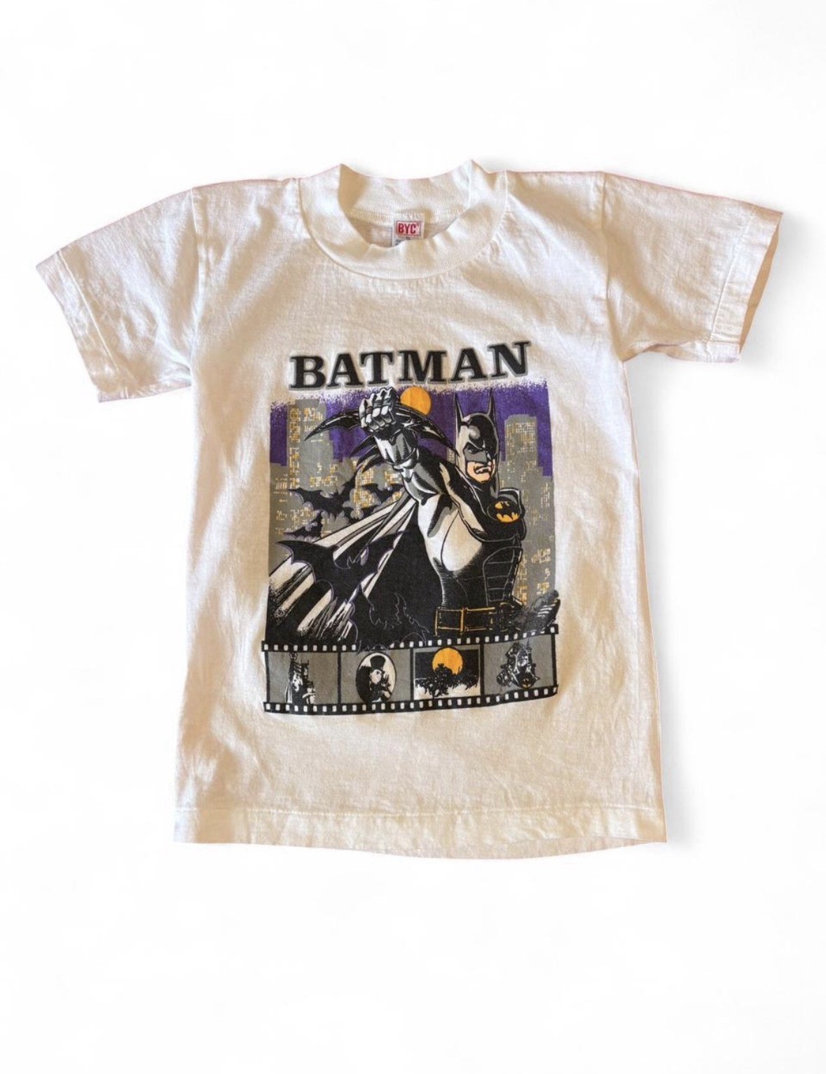 Vintage 1997 Batman DC Comics Youth T-Shirt BYC Tag Made in USA 90s