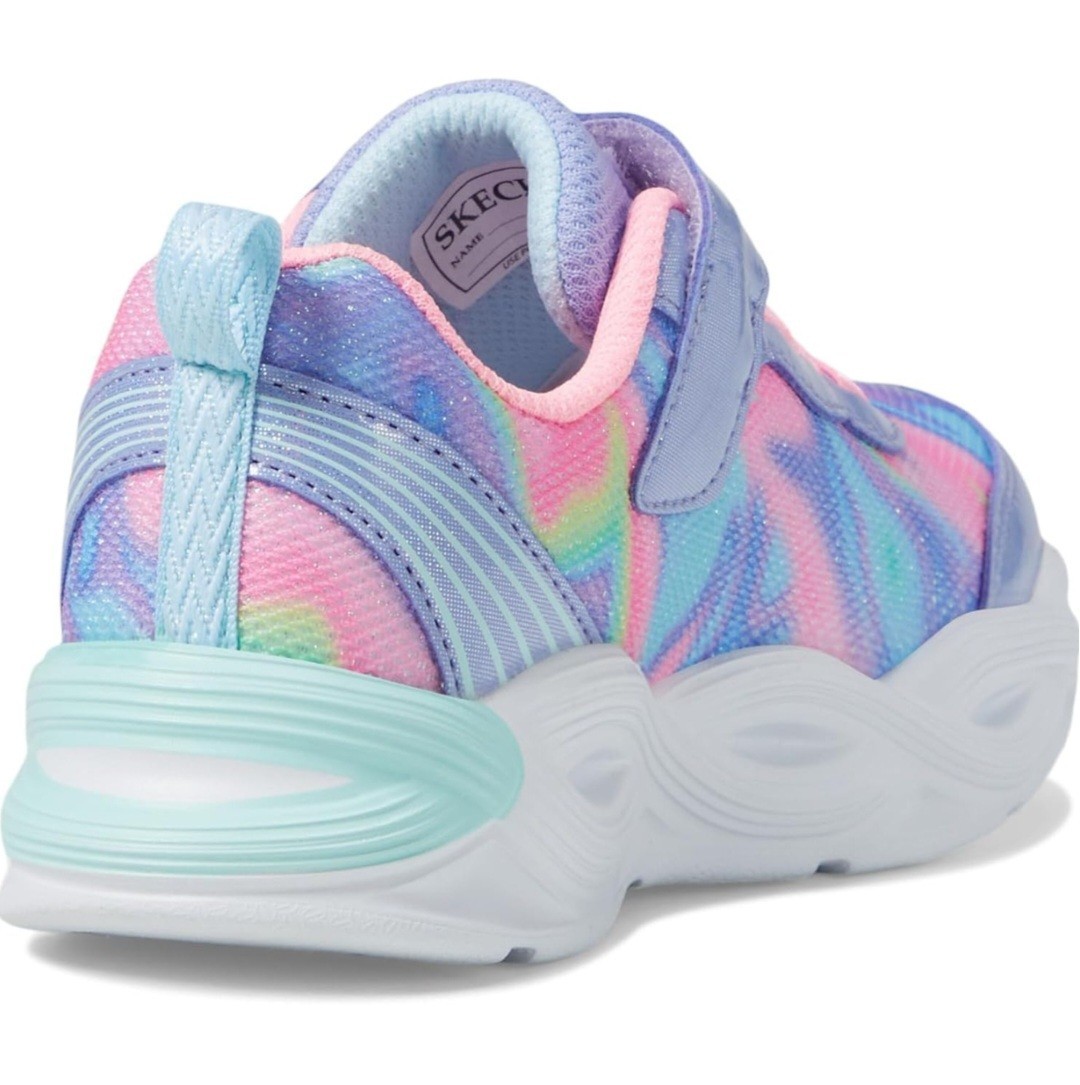 Skechers S Lights-Twisty Glow-Sorbet Swirl Periwinkle Girls Shoes (303716L/PWMT)