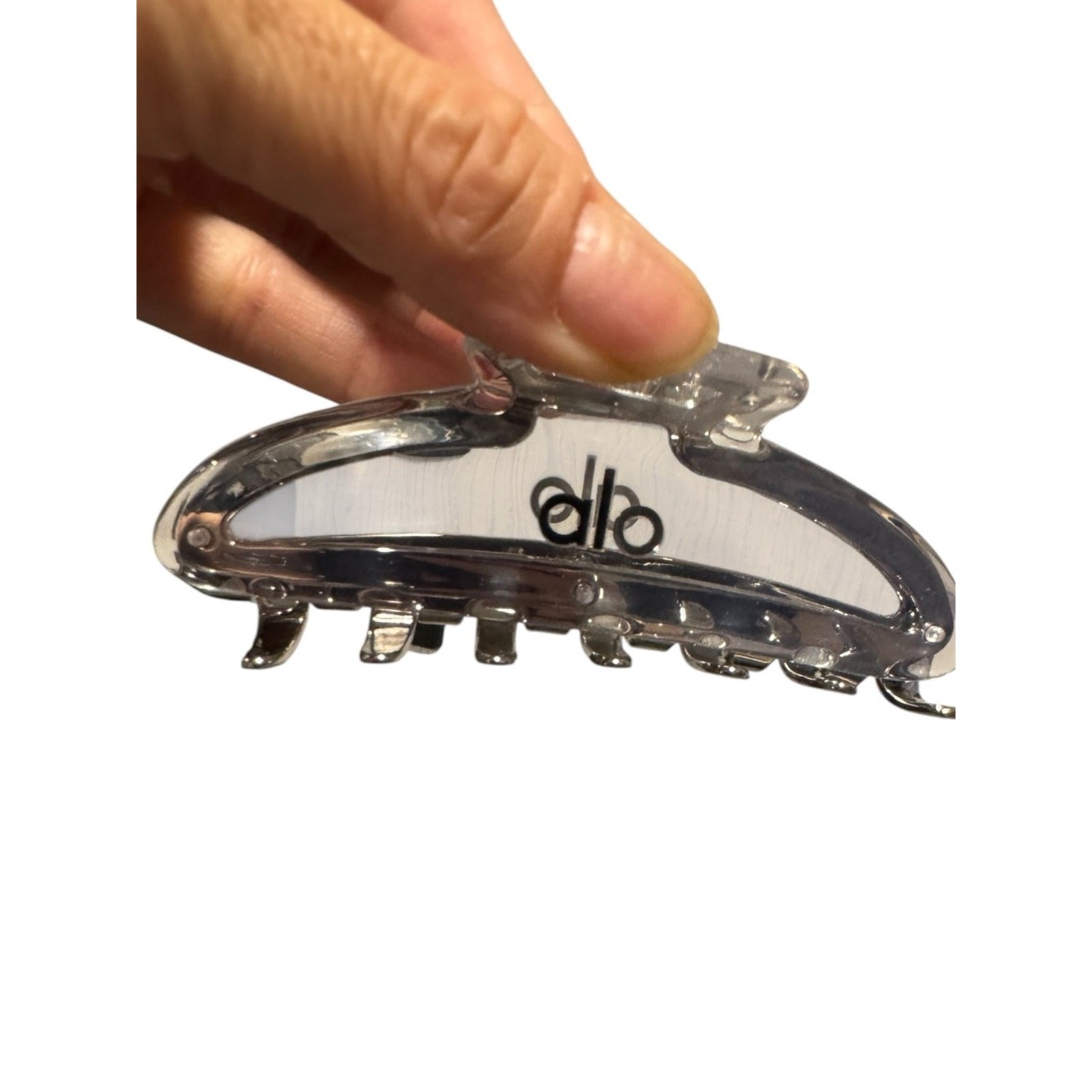 Alo Yoga Acrylic Illusion Claw Clip – Clear Acetate/Chrome