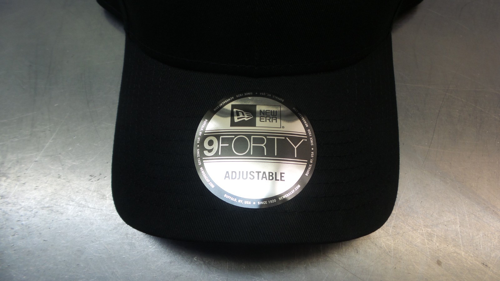 New Era 9forty Plain Black Golf Hat Adjustable Back One Size | New