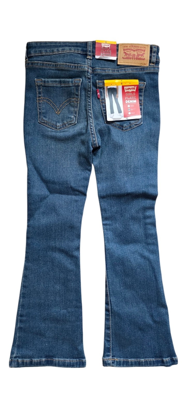 Levi’s Girls Flare Denim,Regular Rise Flare Jeans Size 6