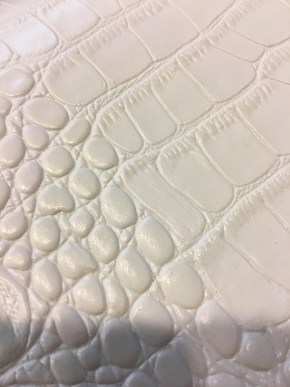 BIG NILE CROCODILE 3D Texture Faux Leather Upholstery Vinyl Fabric YARD