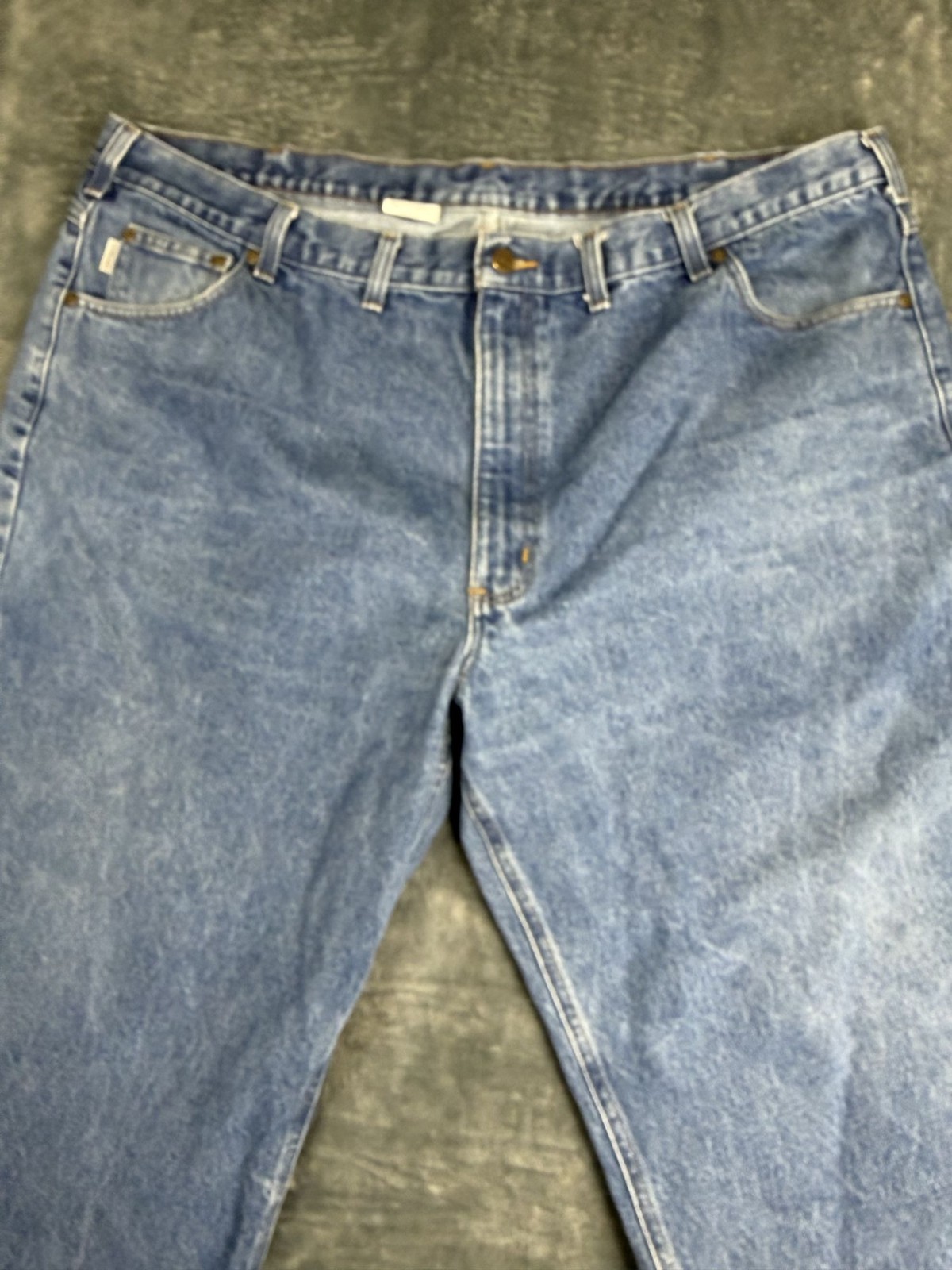 Carhartt Mens Relaxed Fit Blue Denim Jeans B17 DST 48×28
