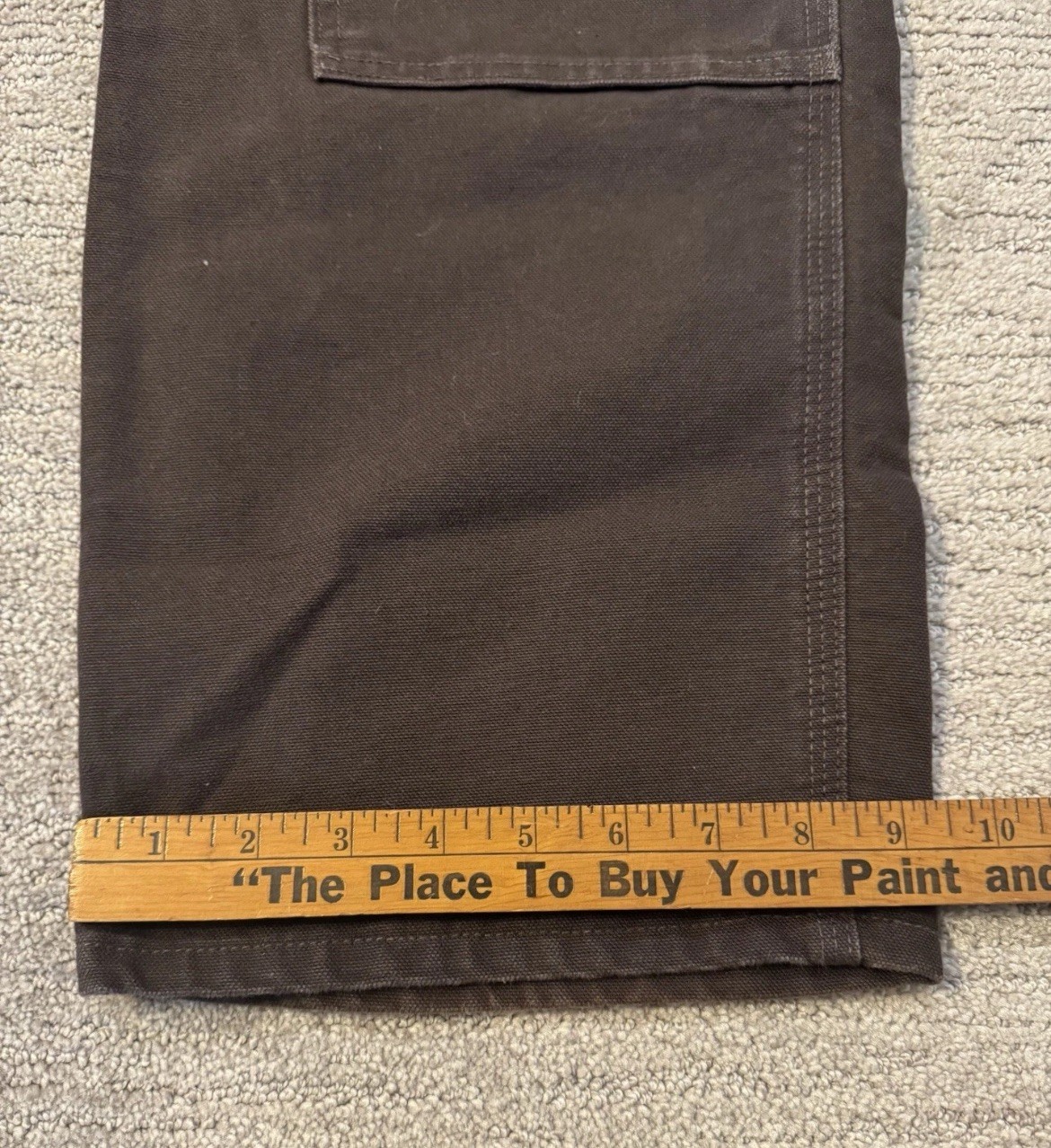 Carhartt Mocha Brown Double Knee Work Wear Carpenter Pants 33×30 B136-DKB