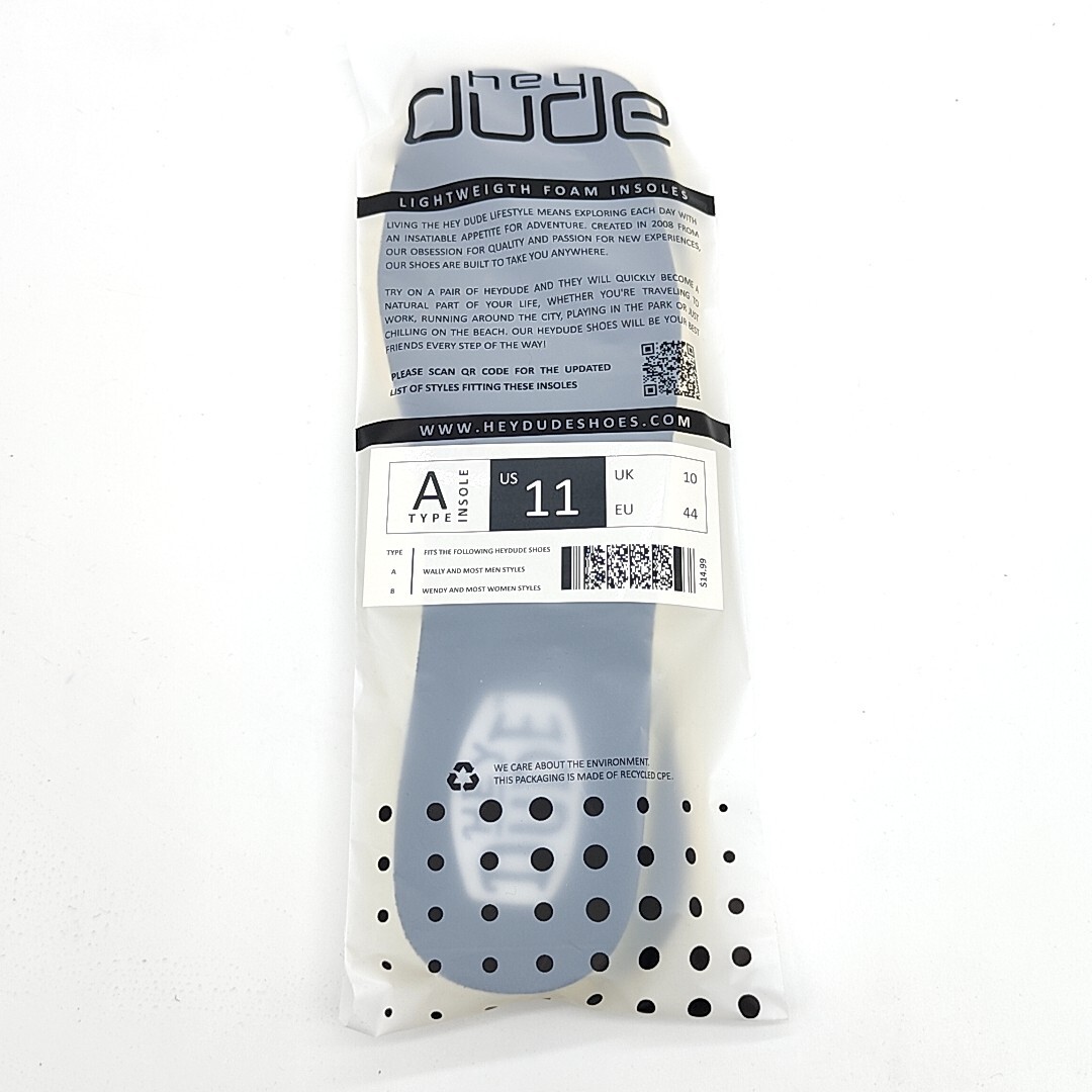 Hey Dude Colorful Micro Mesh Quick drying Insoles Women/Men’ Replacement