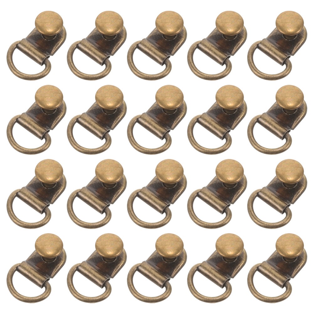 20 Pcs Metal Shoelace Hooks Boot Eyelet Repair Kit Alloy with Lock Accessories