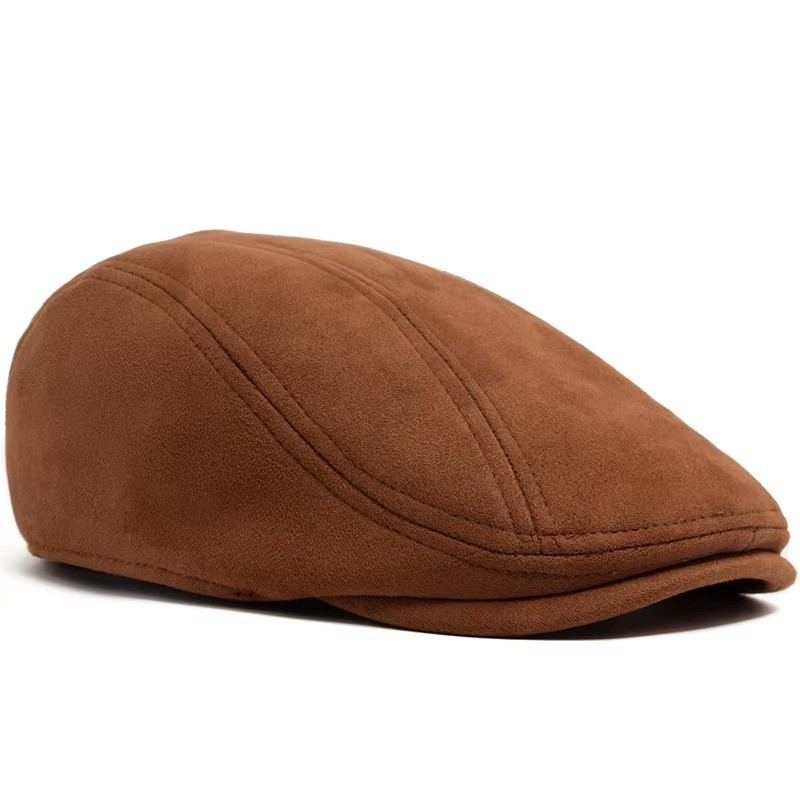 Hat Herringbone Ivy Hat Wool Stripe Gatsby Cap Golf Driving Flat Cabbie Newsboy
