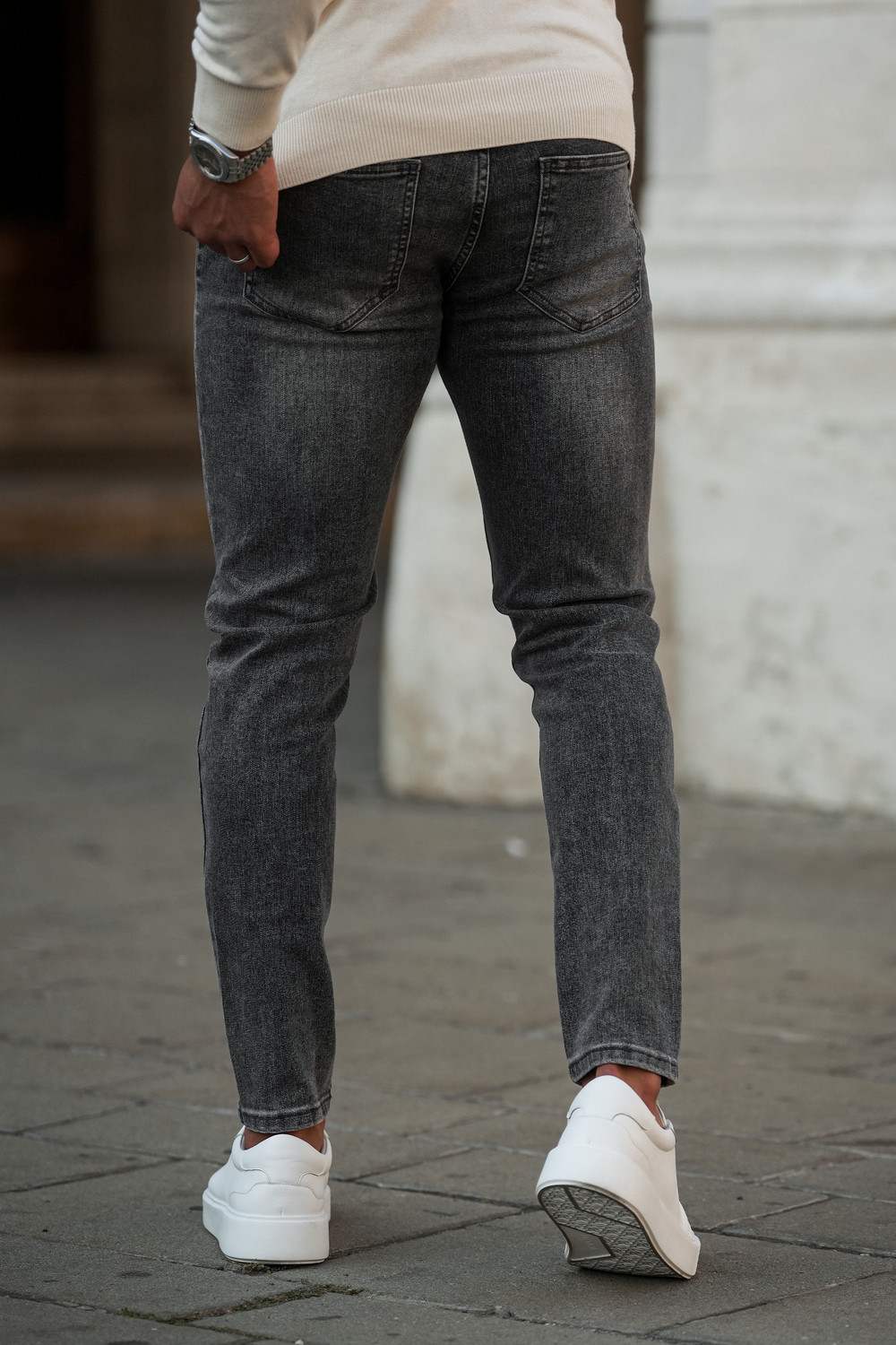 Mens Slim Fit Jeans Stretch Denim Pants Slim Skinny Casual Designer Jeans