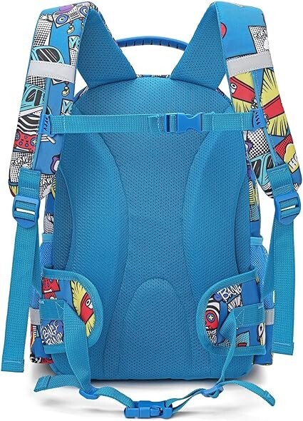 Kids Backpack for Boys Colorful Cute and Durable Elementary school backpack Blue