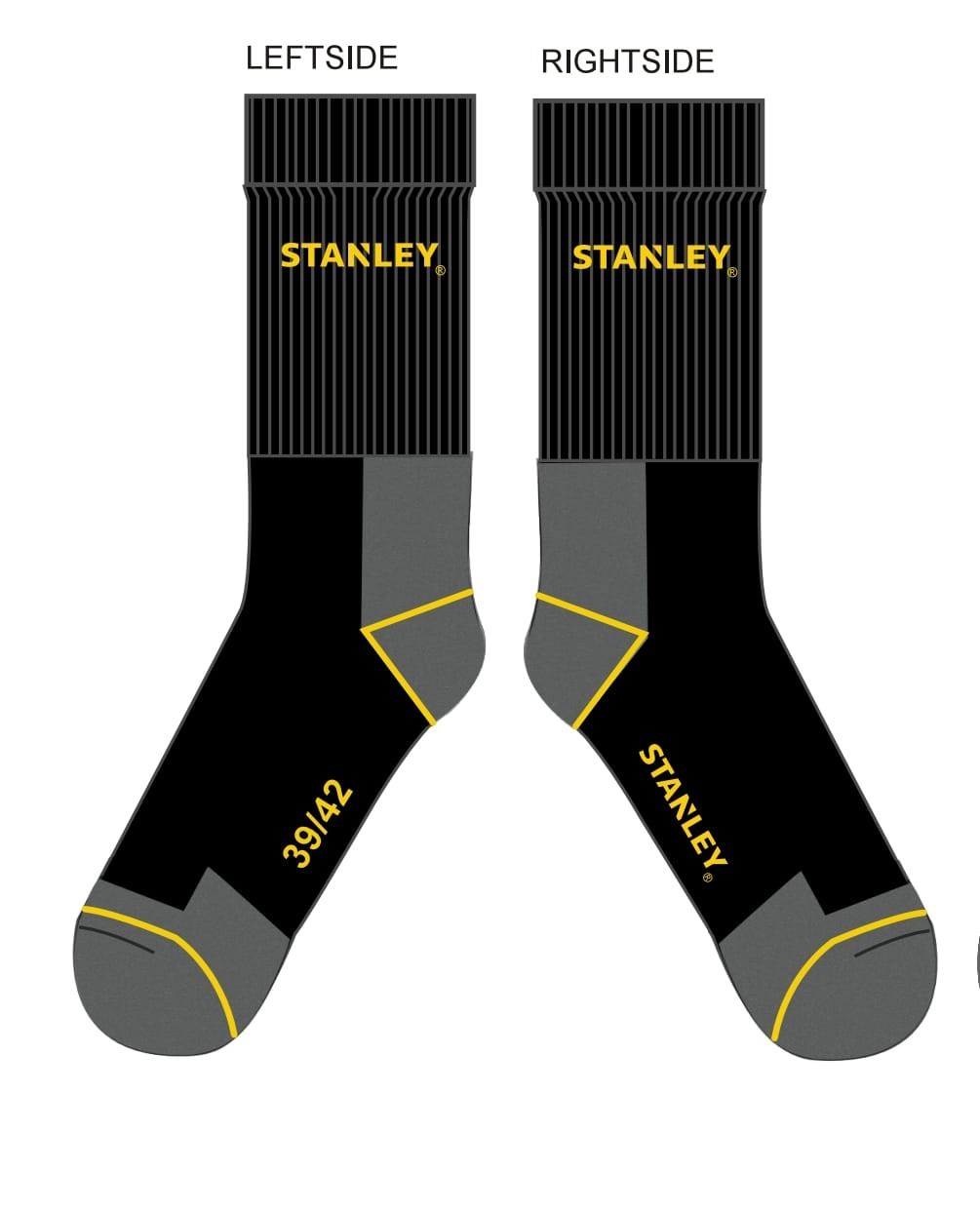 3,6,12 Pairs Men’s Black Cushion Crew Socks Size 10-13