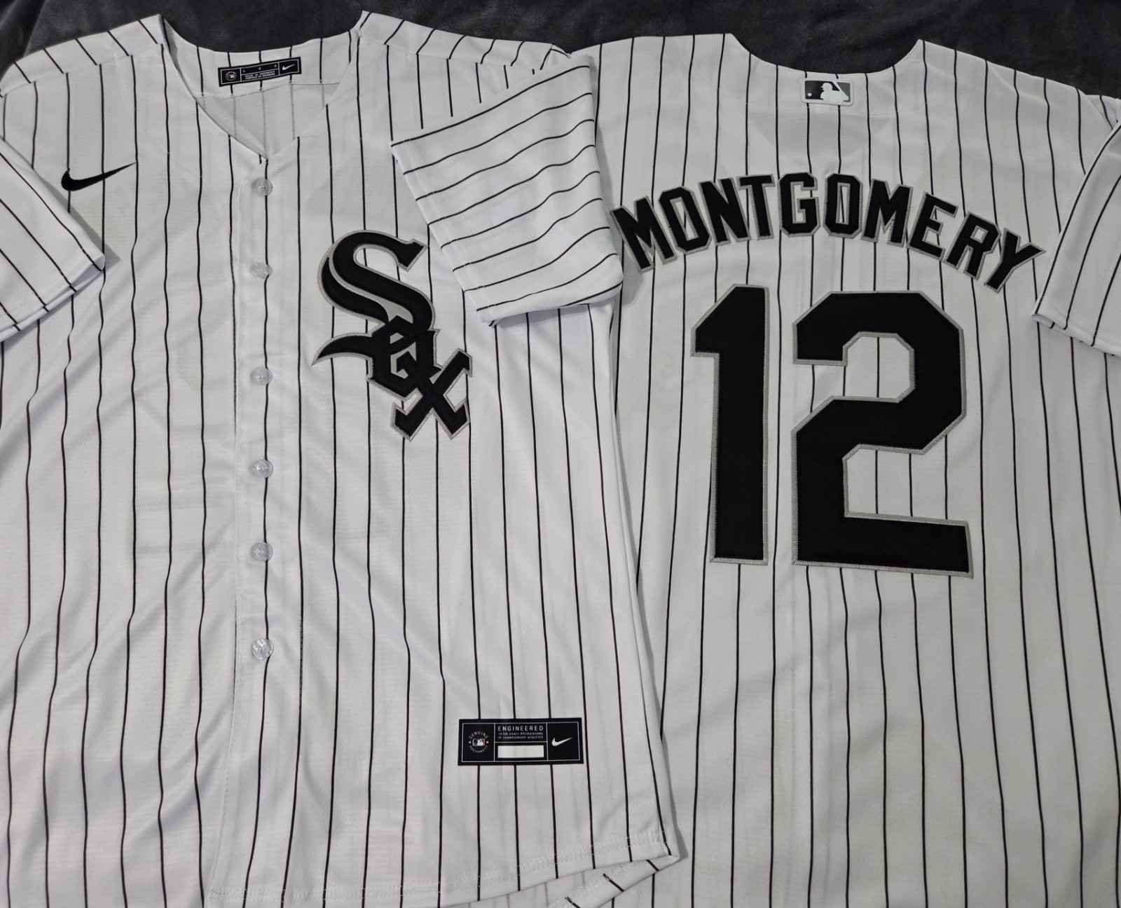 Fast Free Shipping! Large Colson Montgomery Chicago White Sox Stitched Jersey 12
