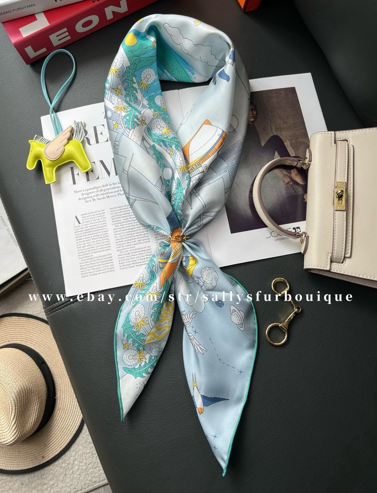2026 Sallys Boutique 18 Momme Heavy Twill Silk Wrap Scarf Boats Print Shawl 35″